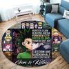 Ковер с круглым ворсом Hunter X Hunter Ковер для гостиной, спальни, дивана, игровой комнаты Декор Нескользящий коврик для пола