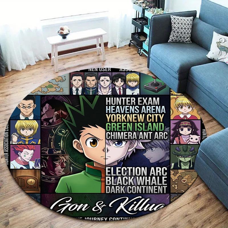 Ковер с круглым ворсом Hunter X Hunter Ковер для гостиной, спальни, дивана, игровой комнаты Декор Нескользящий коврик для пола