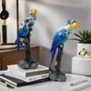 New Parrot Statue Living Room TV Cabinet Ornaments Resin Home Accessories Living Room Entrance Craft Decorations