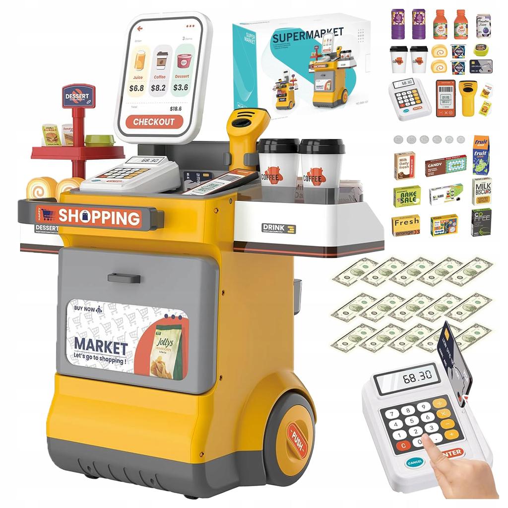 [PACZB] Interactive supermarket store for children set of 48 elements Z3139
