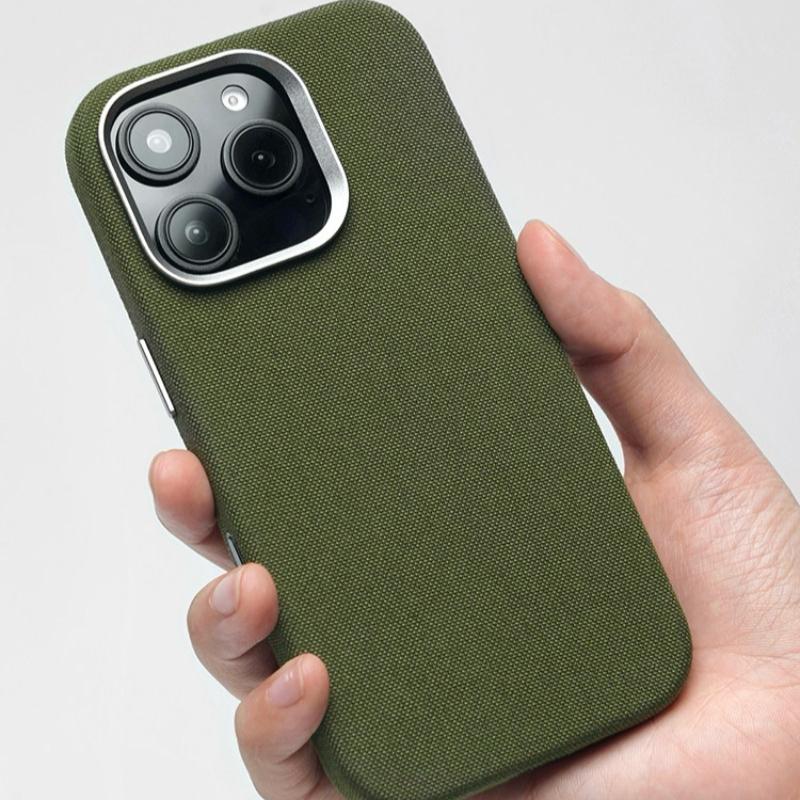 Чехол для iPhone 16 Pro Max 15 14 13 Чехол Модный Для MagSafe Магнитный Матовый Нейлоновая Кожаная Крышка Телефона Ударопрочный Бампер