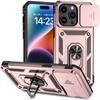 Чехол для iPhone 11 12 13 14 15 Pro Max, защитный чехол для телефона с выдвижной камерой для iPhone 15 Plus X XS XR 13 14 Pro, задняя крышка с кольцом-подставкой
