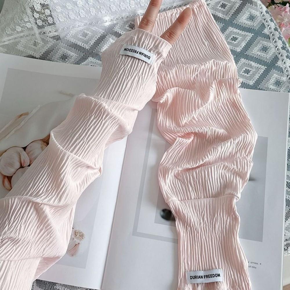 Loose Thin Arm Cover Sun Protection Cycling Arm Sleeve Fashion Ice Silk Sleeves