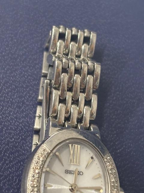 [USED] Working SEIKO EXCELINE Diamond 10p