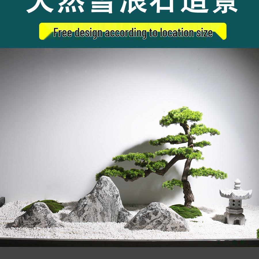 Snow Wave Stone Slices for Indoor and Outdoor Karesansui Landscaping and Rockery Decoration.