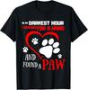 I Reached For A Hand Found A Paw Pet Puppies for Dog Lovers Gift Unisex T-Shirt