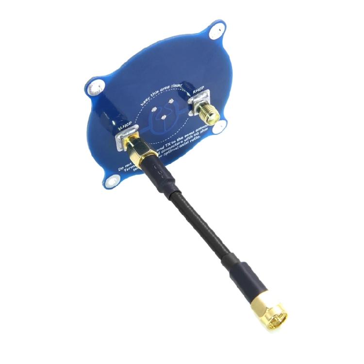 Triples Feed Patches-1 5.8G 9.4DBI Directional Circularly Polarized Antennas for FPV Goggles Remote Control Drones Accessory