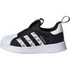 Originals Superstar 360 Comfortable Durable Low-Top Walking Shoes Baby Shoes Black White JH6499