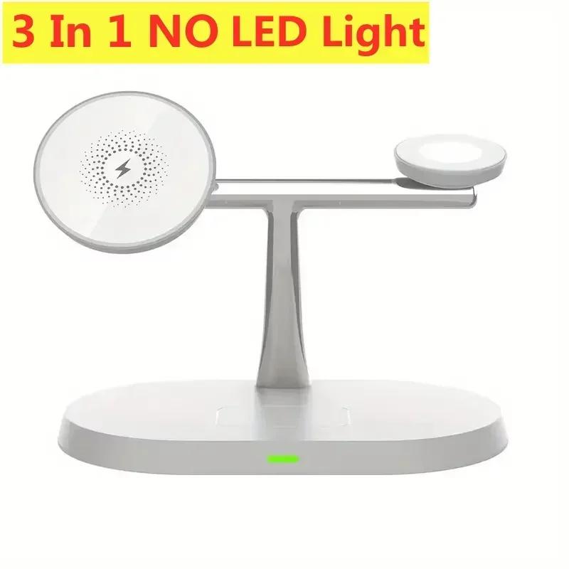 4 в 1 магнитная беспроводная зарядная подставка для iPhone 16 15 14 13 Pro Max Watch 1-9 AirPods быстрая зарядная станция держатель телефона