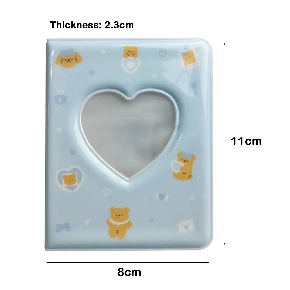 Love Heart Hollow Card Album 3 INCH Photocard Holder Cute Storage Album  Card