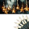 Рождественские огни Винтажная гирлянда Xmas для праздничной вечеринки В помещении и на улице 5 метров Прозрачные