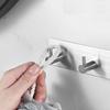 3M Sticker Adhesive Stainless Steel Wall Hook Black Towel Holder Multi-Purpose Coat Hooks  Kitchen