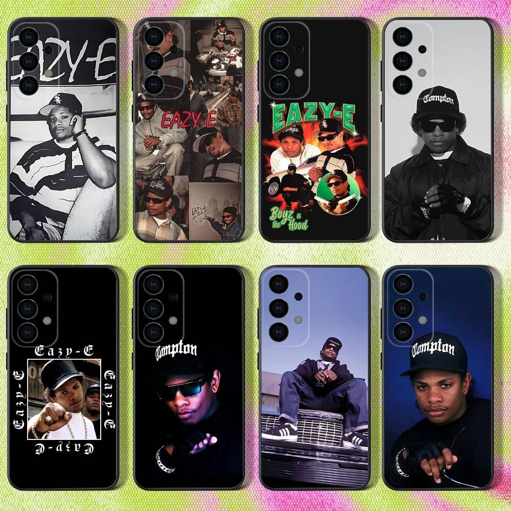 Чехол для телефона рэпера E-Eazy E для Samsung S25, S24, S21, S22, S23, S30, Ultra, S20, Plus, Fe, Lite, Note, 10, 9, 5G Черный чехол