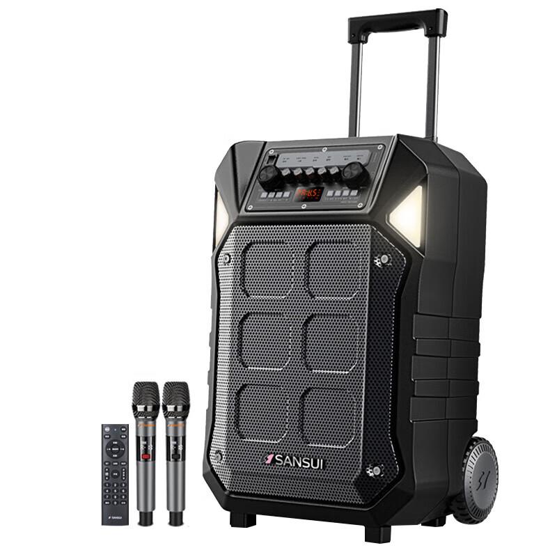 Sansui A12 Portable Bluetooth Karaoke Trolley Speaker