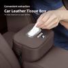 Car Tissue Box Leather Tissue Storage Bag For BMW E46 E60 E90 E39 E87 E36 E92 E70 E91 X3 X5 X1 X2 X4 X6 X7 E28 Keychain