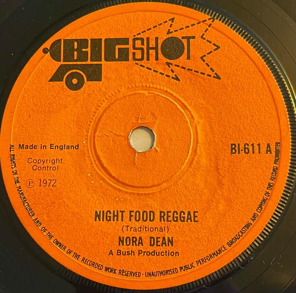 7-дюймовая пластинка NORA DEAN THE PROPHETS Night Food Reggae Jaco BI611 Big Shot 1972 UK Reggae Ska Dub Б/у