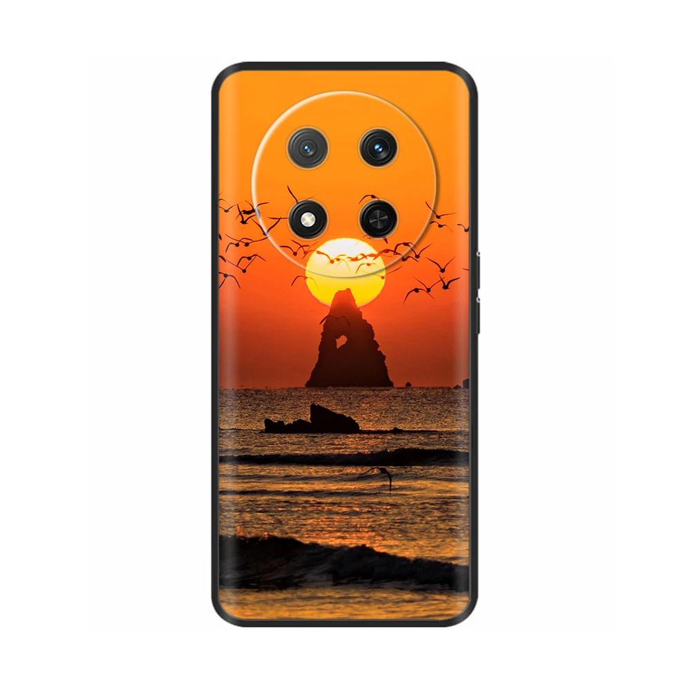 Чехол для Honor Magic7 Lite 5G Цветочный Мягкий Силиконовый Чехол Для Coque Honor Magic7 Lite Чехол Magic 7 Чехол для Телефона Magic7 Pro