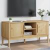 VidaXL TV Cabinet FLORO Wax Brown 114x43x55 Cm Solid Pine Wood, TV Bench, Hi-fi Cabinet, Entertainment Center, Buffet 374014