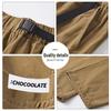 CHOCOOLATEIT Men's Cotton Pleated Straight Cargo Pants