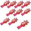 Party Show Christmas Hairpin, Rudolph, 10 Pieces