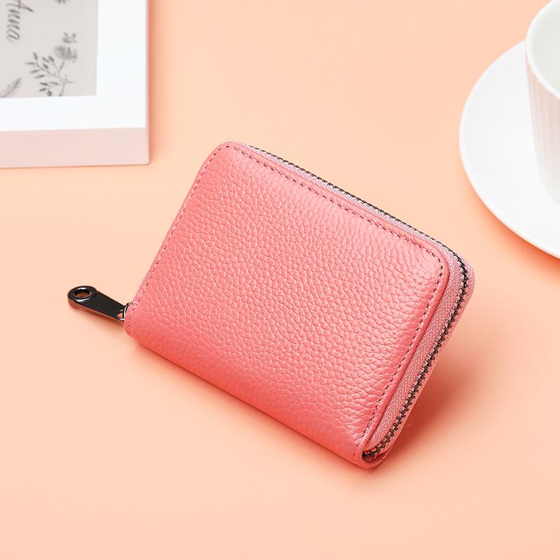 Unisex Anti-Cut, Anti-Theft Card Holder: Large Capacity with Multiple Card Slots for Couples, Solid Color Design for Cards and IDs.