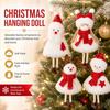 Angel Doll Hanging Plush Ornament Snowman Pattern Christmas Hanging Doll  Christmas Tree Decor