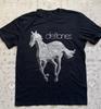 Редкая белая футболка Deftones с изображением лошади из белого камня, Унисекс черная футболка, Размер S-5XL Унисекс футболка