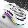 2.4G Wireless Charge Mouse BM600 RGB Luminous Ultralight Honeycomb Mouse Game Mice For Computers Notebook Laptop Mice Mause Game