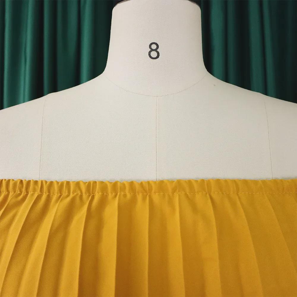 C8514 2023 Сексуальное вечернее платье с открытыми плечами и драпировкой – Европейский и американский стиль