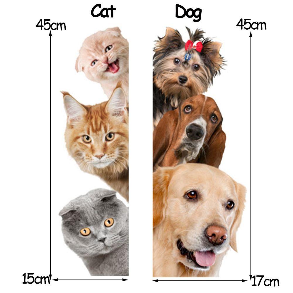 1шт DIY украшения для холодильника настенное искусство собака 3D наклейка на стену смешные животные настенные обои