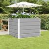 Planting Box Light Grey 100 x 100 x 75 cm Steel