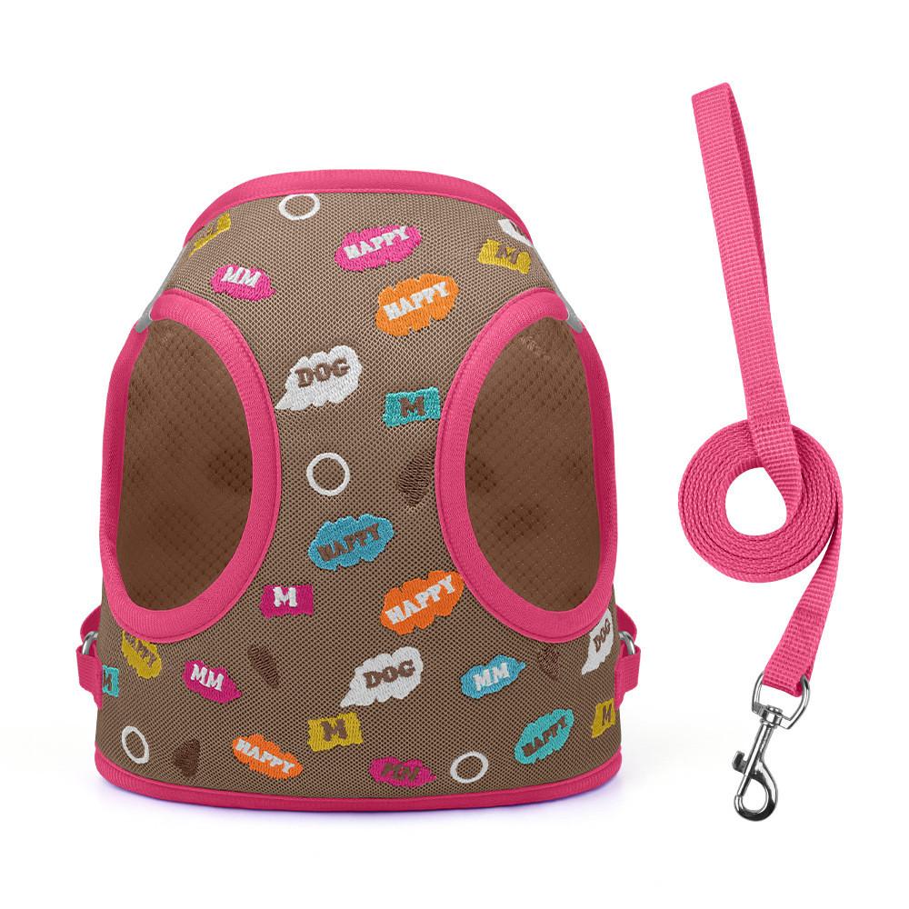 Pet Dog Harness For Small Breeds With Durable Fabric Material For Outdoor Use