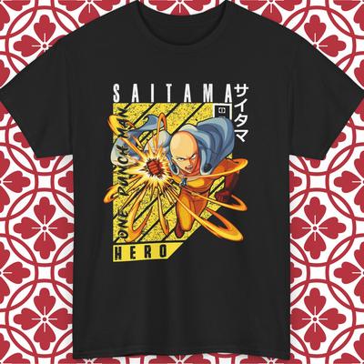 Футболка One Punch Man Аниме Сайтама Графическая Унисекс Все Размеры