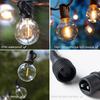 Outdoor Globe G40 Solar String Bulb Lights 7M/10M IP44 Waterproof Garden Lighting With Remote For Outside Backyard Garden Decor