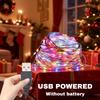 Светодиодная гирлянда на USB-питании для патио, дерева, рождественской вечеринки, свадьбы, уличного освещения, сказочные огоньки