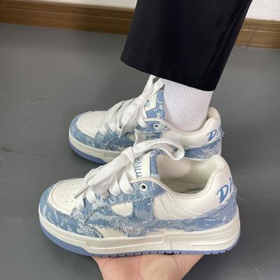 Ретро-дизайн обуви Guochao Board Shoes, новые модные женские туфли, студенческая спортивная обувь Ins, модные