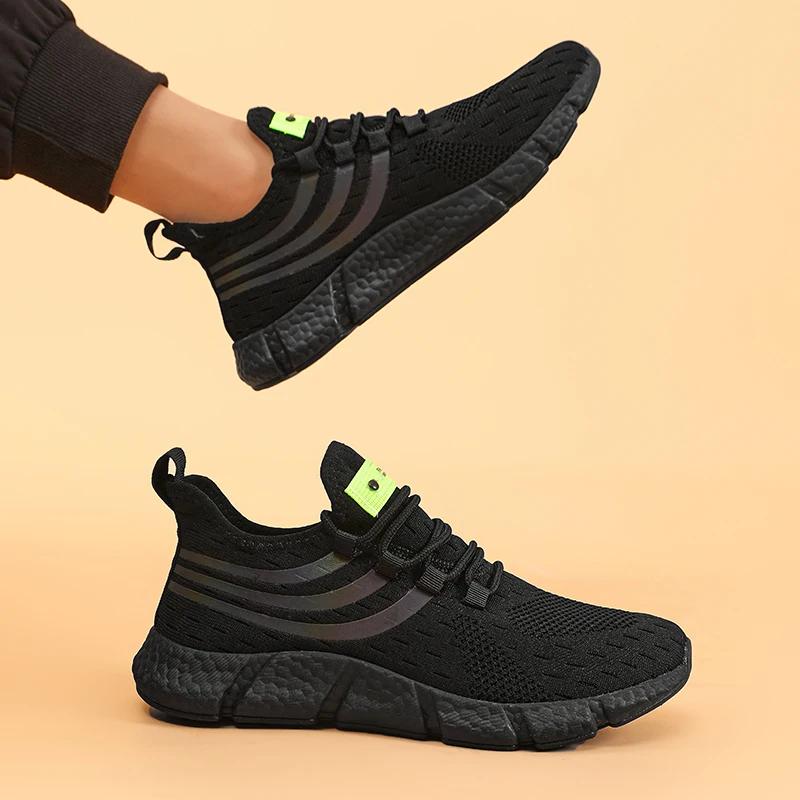 Men'S Casual Running Shoes Breathable Lightweight Sneakers Outdoor Sports Walking Tenis Shoes Luxury Athletic Jogging Shoes