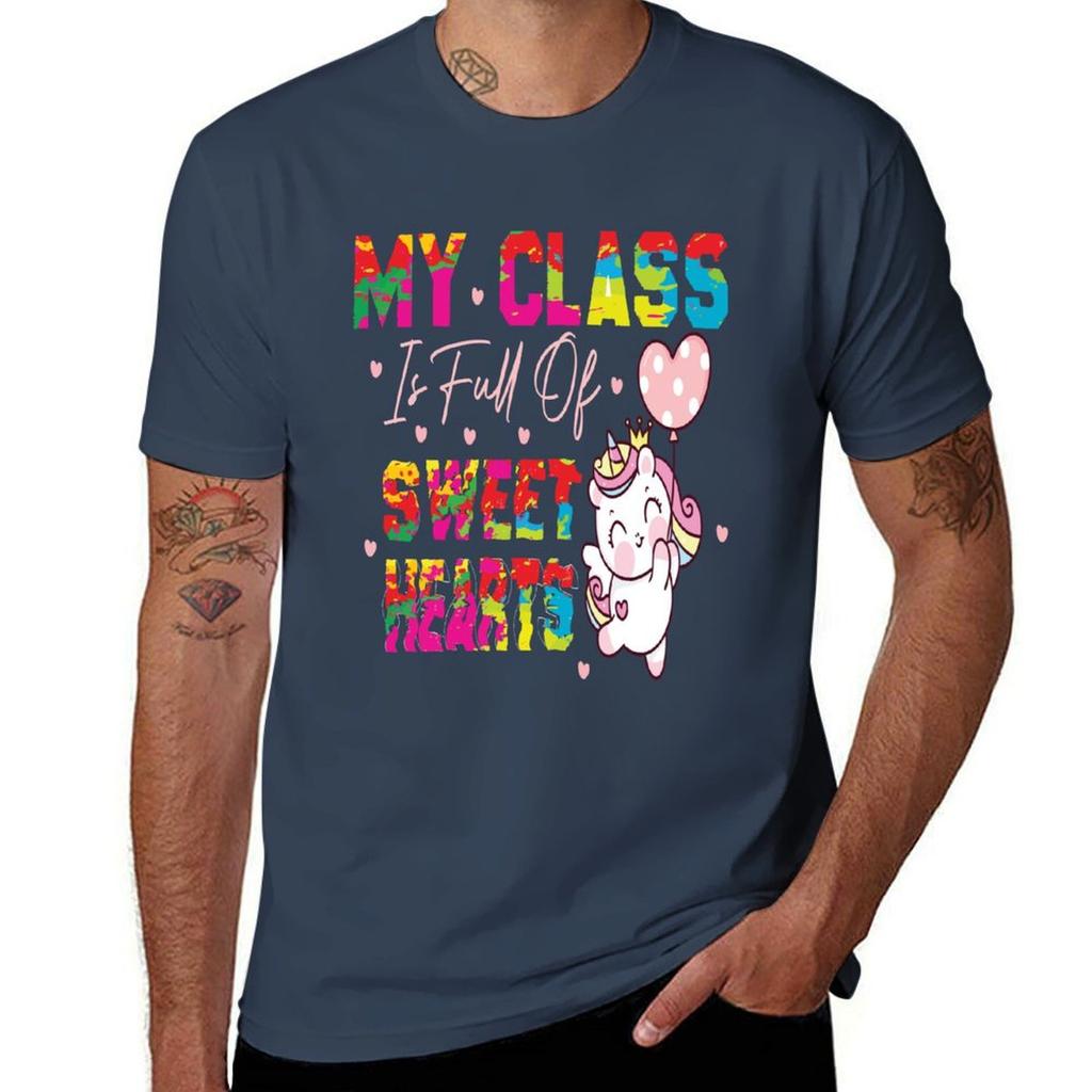 Womens My Class Is Full Of Sweet Hearts Tshirt Work Outdoor Short Sleeve Tee Tshirt