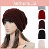 Cozy Soft Warm Winter Knitted Slouch Oversize Long Fashion Beanie Hat For Ladies