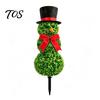 Durable Plastic Yard Stake Christmas Snowman Stake, Simulation Topiary Decoration for Winter Lawn Ornament Indoor Outdoor Porch Garden, Festive