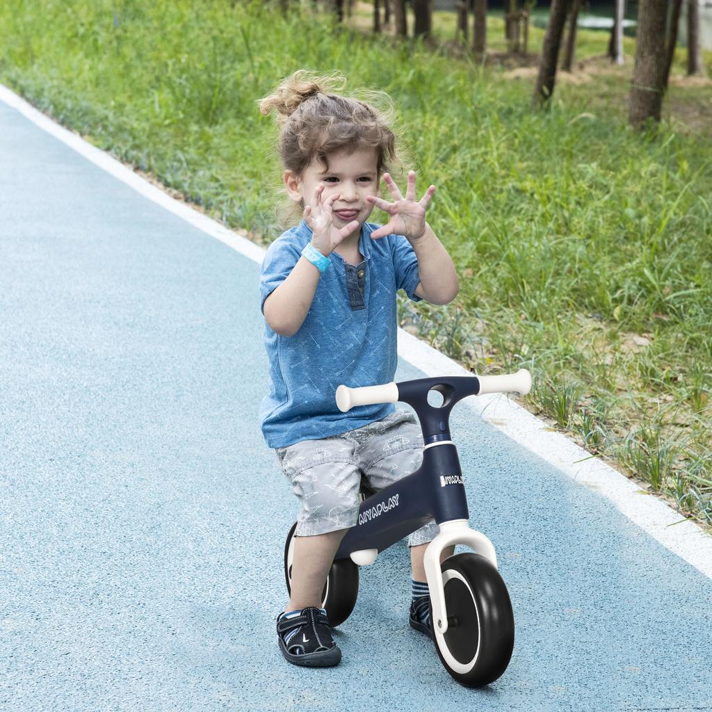 Baby Balance Bike, with Adjustable Seat, for 1.5-3 Years - Blue