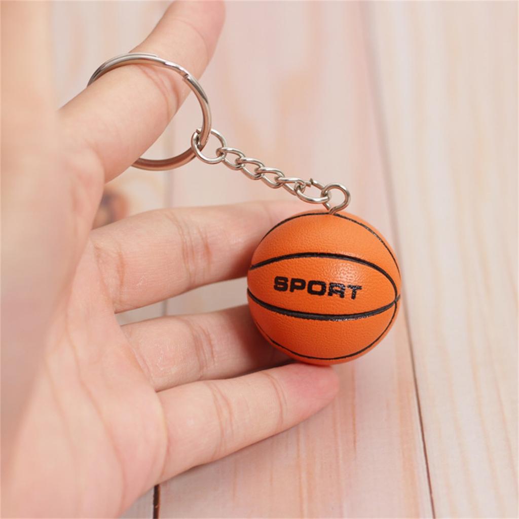 Basketball, Football, Volleyball Keychain Creative Chain Circle