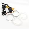APP Control RGB LED Angel Eyes Light 2x 95mm 5050 Headlight with Halo Ring