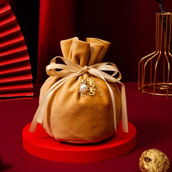 Конфетный мешок с искусственным жемчугом креативный шнурок для хранения рождественских свадебных украшений