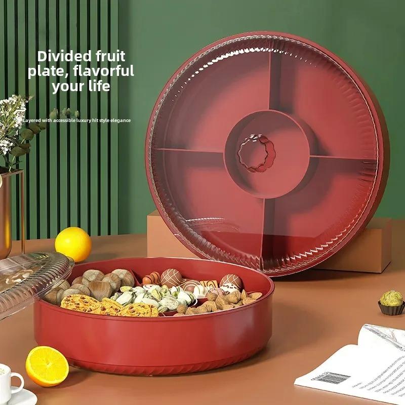 Luxury Home Use New Snack Tray Tea Table Candy Box Fruit Storage Box Plastic Material Special Purpose Tray Fruit Dish