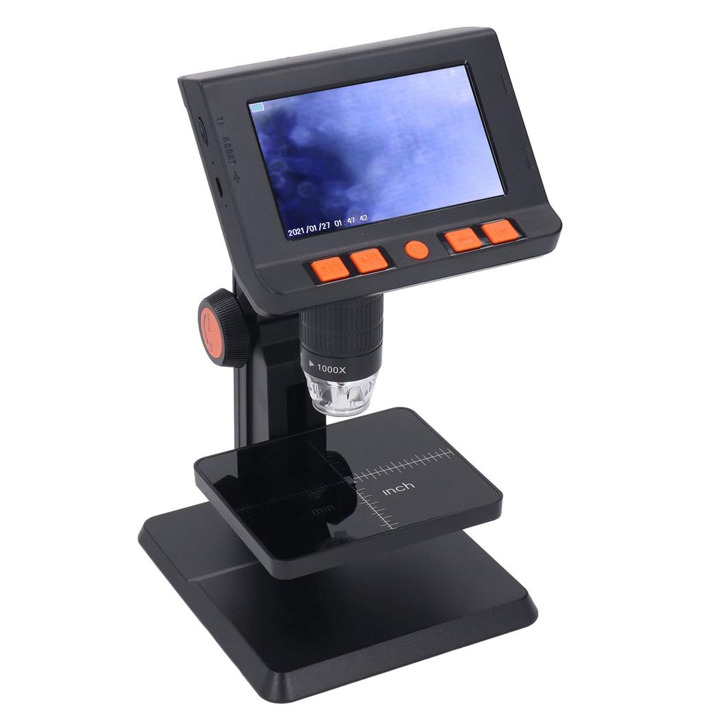 Цифровой микроскоп 1000X с высокой четкостью, точной фокусировкой, биологический микроскоп с регулировкой
