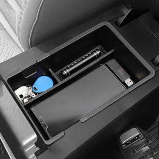 Yousheng Center Console Organizer for BYD Yuan UP 2024 2025 OEM Fit Armrest Storage Box Tool-Less Installation 5L Sliding Lid Bin