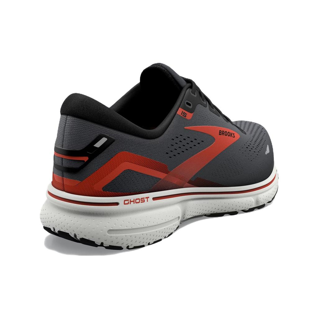 Brooks Кроссовки для бега Ghost 15 Удобные Нескользящие Низкие Мужские кроссовки Черный Оранжевый 110393-1D-024