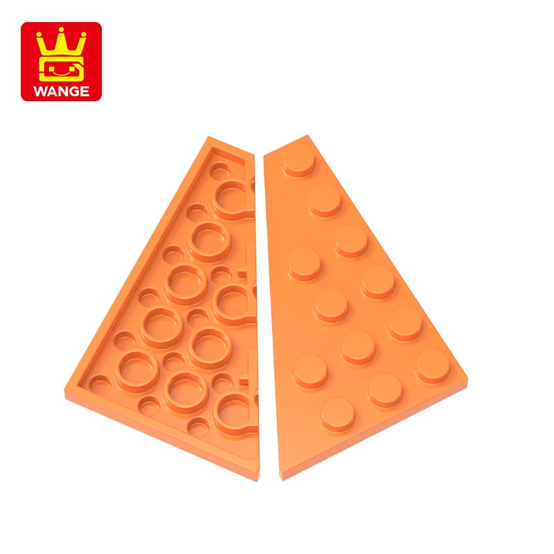 Нетоксичный 49 шт./лот 48208 4x6 Клин Левая пластина Строительные блоки Moc Классические аксессуары Совместимые с Кирпичными игрушками Подарочная коробка для детей