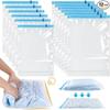 12PCS Compression Bags Travel Reusable Roll Up Vacuum Storage Bags Space Saving Packing Bags for Suitcases Organizer